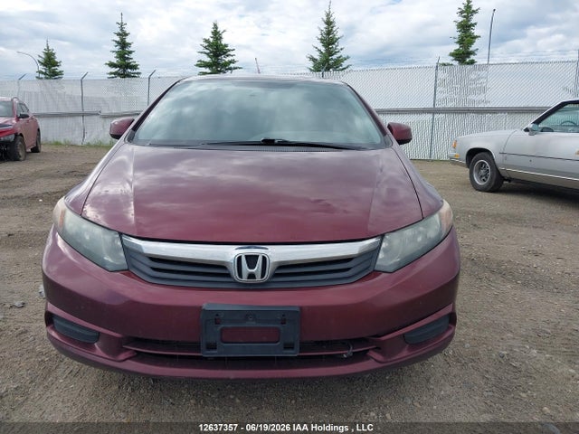 12637357 :رقم المزاد ، 2HGFB2F92CH006891 vin ، 2012 Honda Civic Exl مزاد بيع
