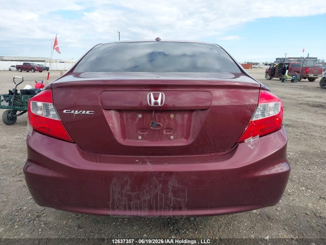 12637357 :رقم المزاد ، 2HGFB2F92CH006891 vin ، 2012 Honda Civic Exl مزاد بيع