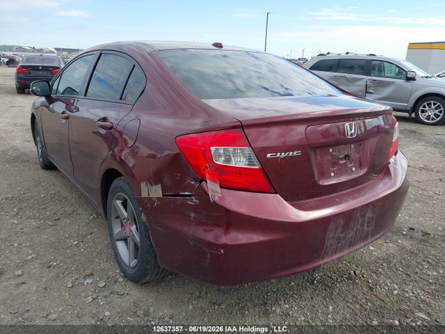 12637357 :رقم المزاد ، 2HGFB2F92CH006891 vin ، 2012 Honda Civic Exl مزاد بيع