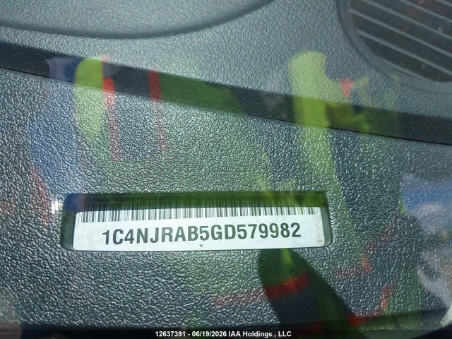 Aukcja sprzedaży 2016 Jeep Patriot Sport/north, vin: 1C4NJRAB5GD579982, numer aukcji: 12637391