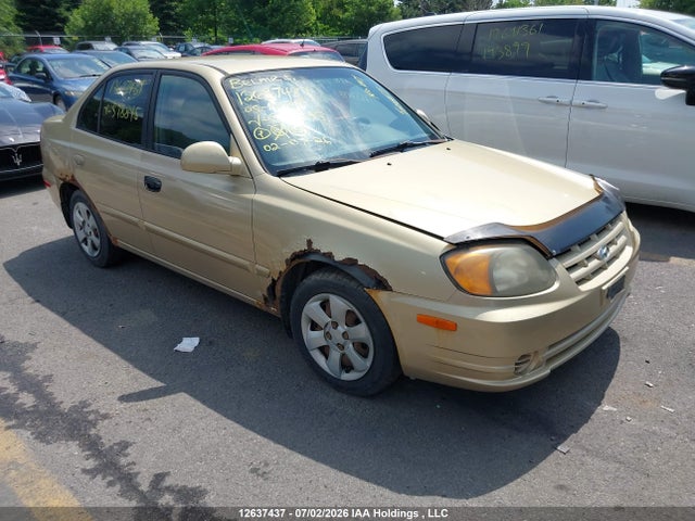 Продаж на аукціоні авто 2005 Hyundai Accent Gl, vin: KMHCG45C65U578845, номер лоту: 12637437