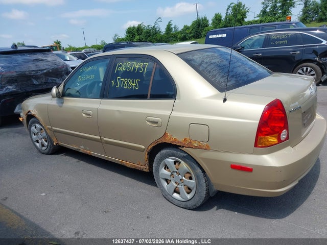 12637437 :رقم المزاد ، KMHCG45C65U578845 vin ، 2005 Hyundai Accent Gl مزاد بيع