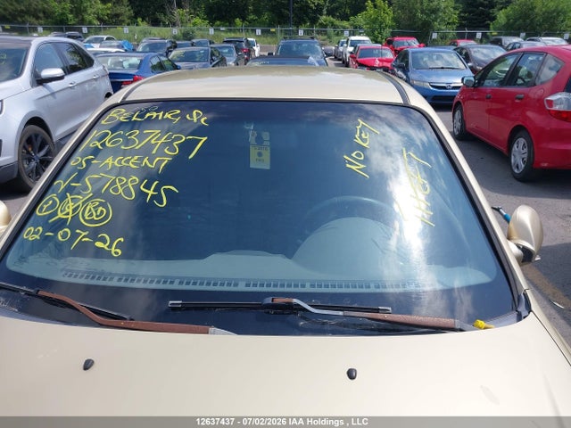 12637437 :رقم المزاد ، KMHCG45C65U578845 vin ، 2005 Hyundai Accent Gl مزاد بيع