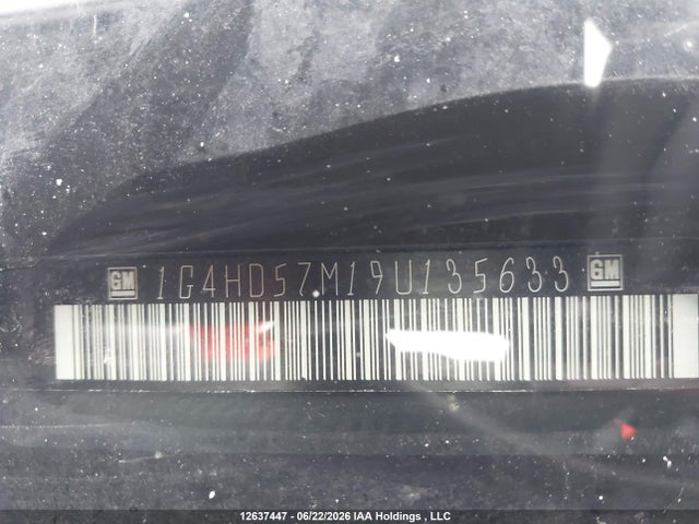 Aukcja sprzedaży 2009 Buick Lucerne Cxl, vin: 1G4HD57M19U135633, numer aukcji: 12637447