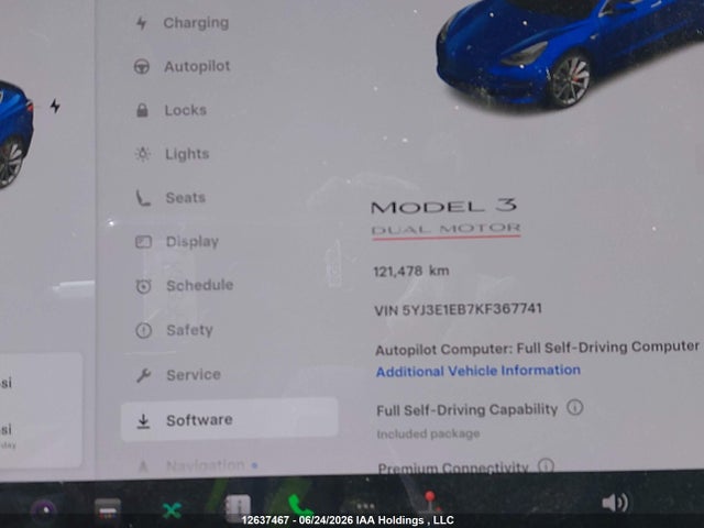 Auction sale of the 2019 Tesla Model 3 Long Range/performance, vin: 5YJ3E1EB7KF367741, lot number: 12637467