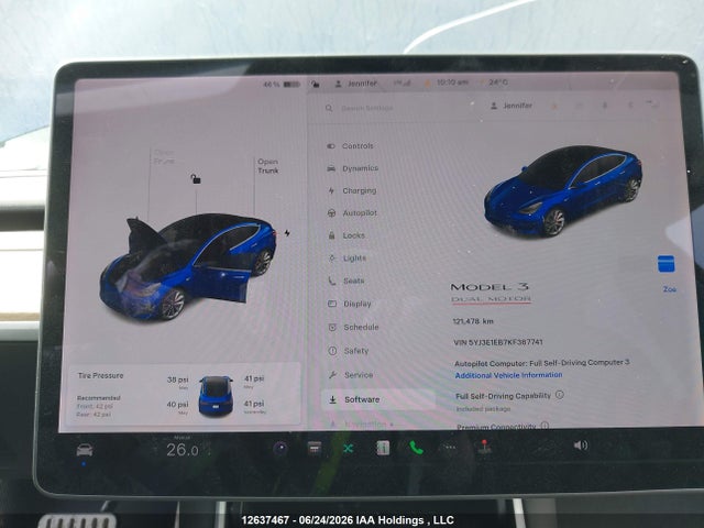 Auction sale of the 2019 Tesla Model 3 Long Range/performance, vin: 5YJ3E1EB7KF367741, lot number: 12637467