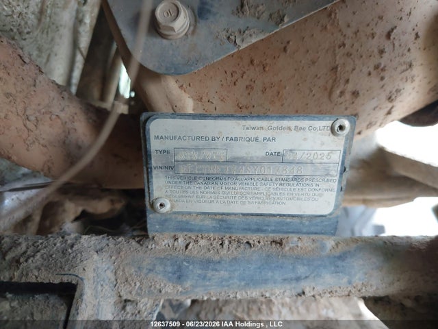 12637509 :رقم المزاد ، RFCTBETT4SY017848 vin ، 2025 Taiwan Golden Bee Atv مزاد بيع