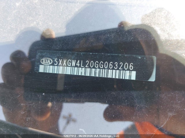 Aukcja sprzedaży 2016 Kia Optima Sx Turbo, vin: 5XXGW4L20GG063206, numer aukcji: 12637512