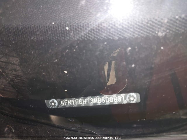 2021 Honda Pilot მანქანა იყიდება აუქციონზე, vin: 5FNYF6H73MB500831, აუქციონის ნომერი: 12637513