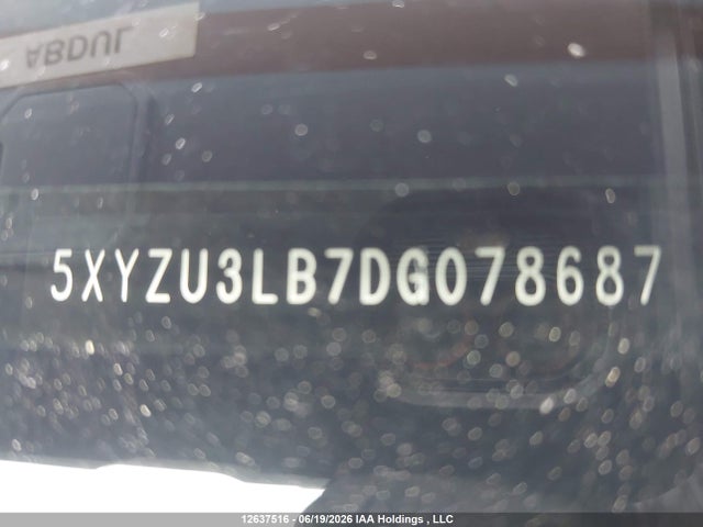 12637516 :رقم المزاد ، 5XYZU3LB7DG078687 vin ، 2013 Hyundai Santa Fe Sport مزاد بيع