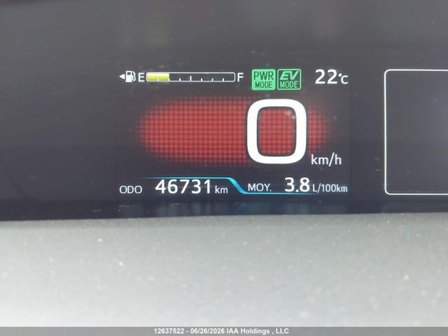 12637522 :رقم المزاد ، JTDKAMFP2M3182757 vin ، 2021 Toyota Prius مزاد بيع