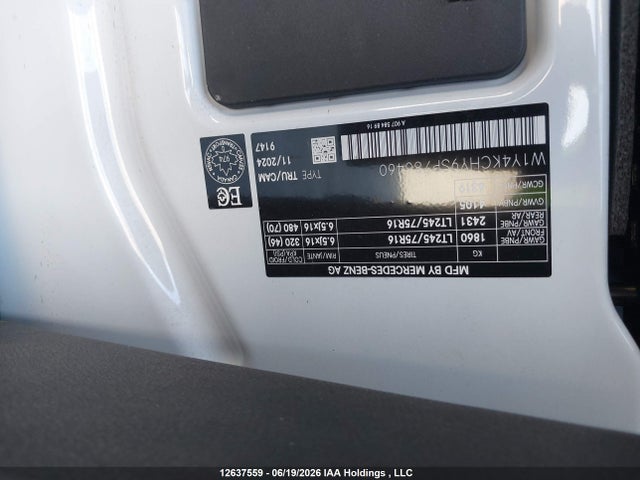 W1Y4KCHY9SP786460 Mercedes-Benz Sprinter 2500
