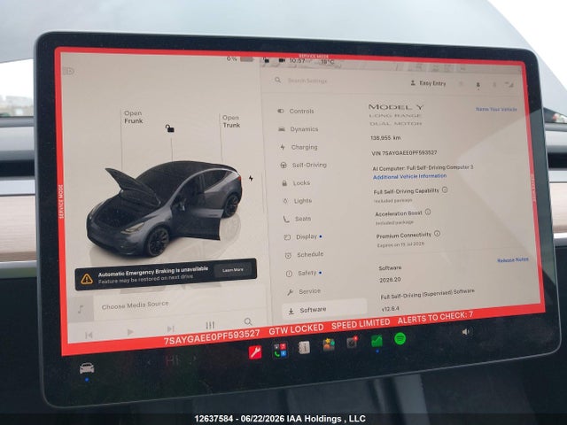 Tesla Model Y Long Range 2023 7SAYGAEE0PF593527 Image 7