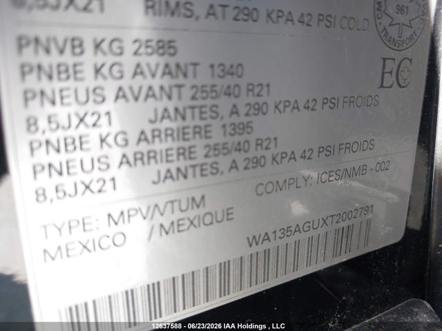 Audi SQ5 2026 WA135AGUXT2002791 Image 9