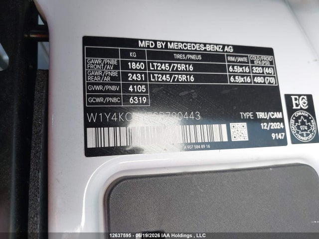 W1Y4KCHY7SP790443 Mercedes-Benz Sprinter 2500
