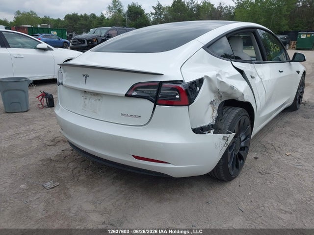 Продажа на аукционе авто 2022 Tesla Model 3 Performance, vin: 5YJ3E1EC0NF160878, номер лота: 12637603