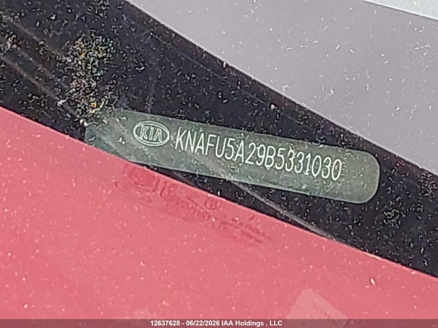 12637628 :رقم المزاد ، KNAFU5A29B5331030 vin ، 2011 Kia Forte5 2.0l Ex مزاد بيع