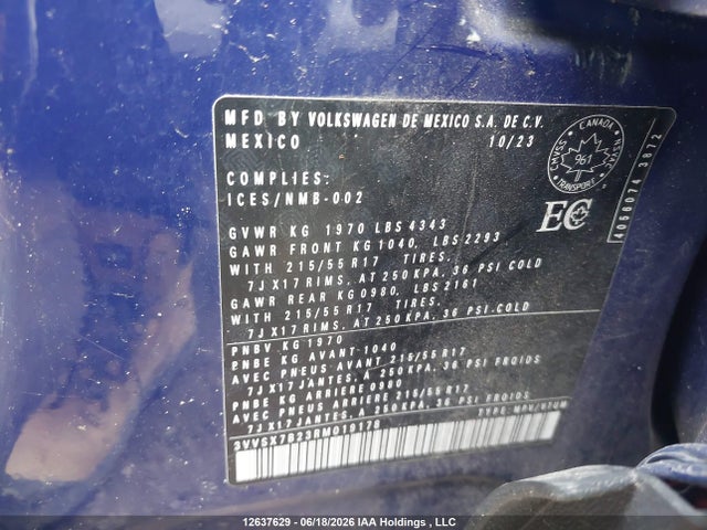Volkswagen TAOS SE 2024 3VVSX7B23RM019178 Image 9