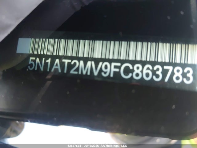 Продажа на аукционе авто 2015 Nissan Rogue S/sl/sv, vin: 5N1AT2MV9FC863783, номер лота: 12637634