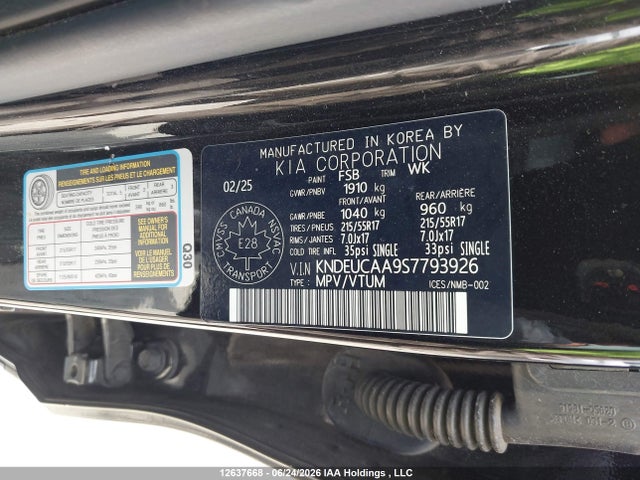 KIA SELTOS S 2025 KNDEUCAA9S7793926 Image 9