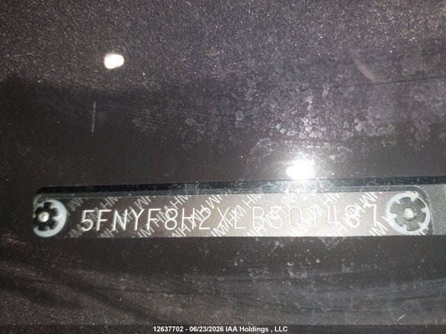 Продаж на аукціоні авто 2020 Honda Passport Sport, vin: 5FNYF8H2XLB501487, номер лоту: 12637702