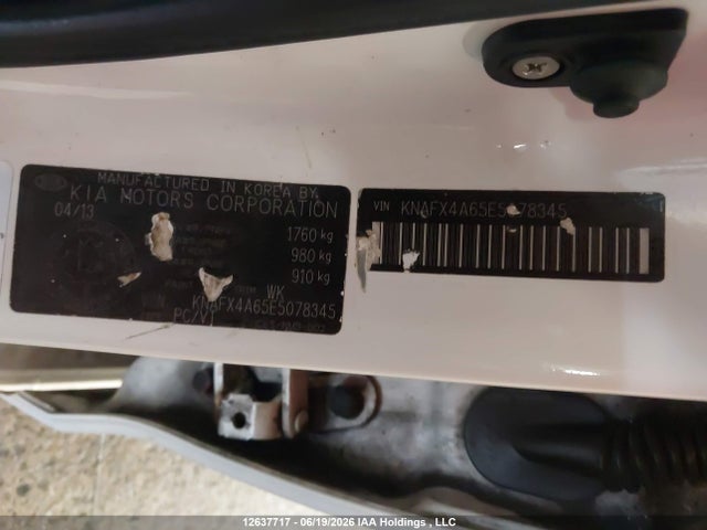 12637717 :رقم المزاد ، KNAFX4A65E5078345 vin ، 2014 Kia Forte 1.8l Lx/1.8l Lx+/1.8l Se مزاد بيع
