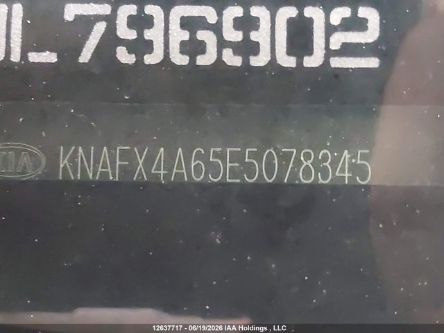 12637717 :رقم المزاد ، KNAFX4A65E5078345 vin ، 2014 Kia Forte 1.8l Lx/1.8l Lx+/1.8l Se مزاد بيع