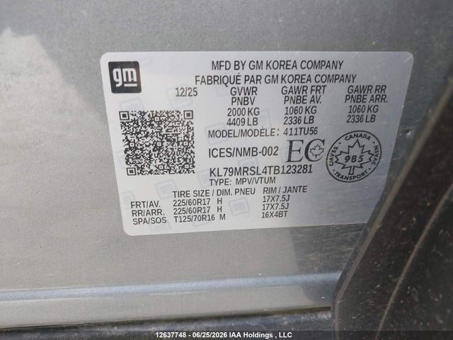 Chevrolet Trailblazer Lt 2026 KL79MRSL4TB123281 Image 9