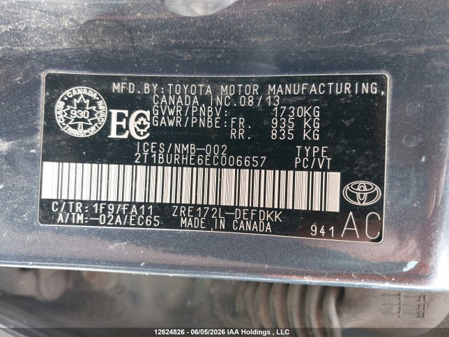 Toyota COROLLA CE 2014 2T1BURHE6EC006657 Image 19