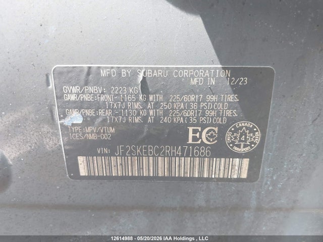 Subaru Forester 2024 JF2SKEBC2RH471686 Image 9