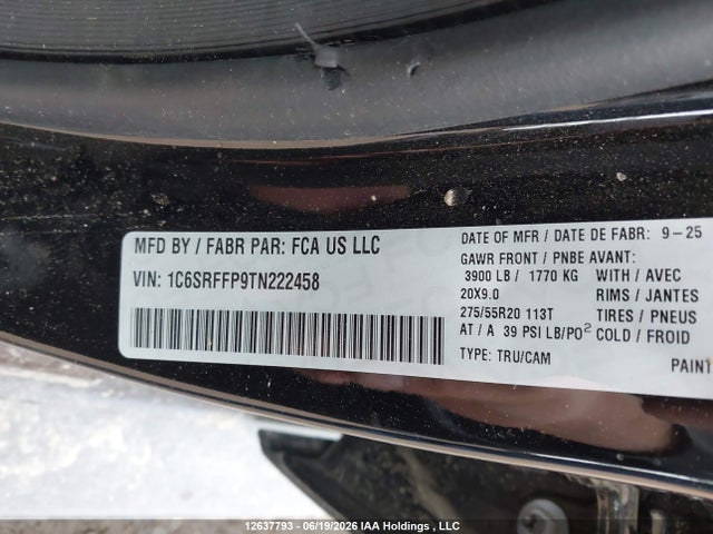 RAM 1500 Big Horn 2026 1C6SRFFP9TN222458 Image 18
