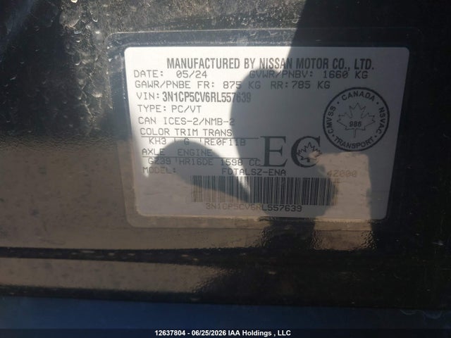 Nissan KICKS SV 2024 3N1CP5CV6RL557639 Image 19