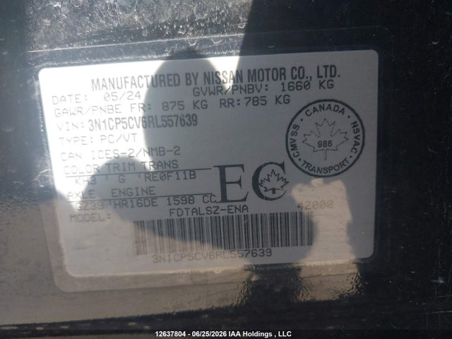 Nissan KICKS SV 2024 3N1CP5CV6RL557639 Image 9