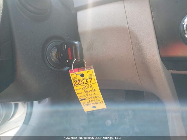 Aukcja sprzedaży 2012 Honda Civic, vin: 2HGFB2F93CH108667, numer aukcji: 12637852