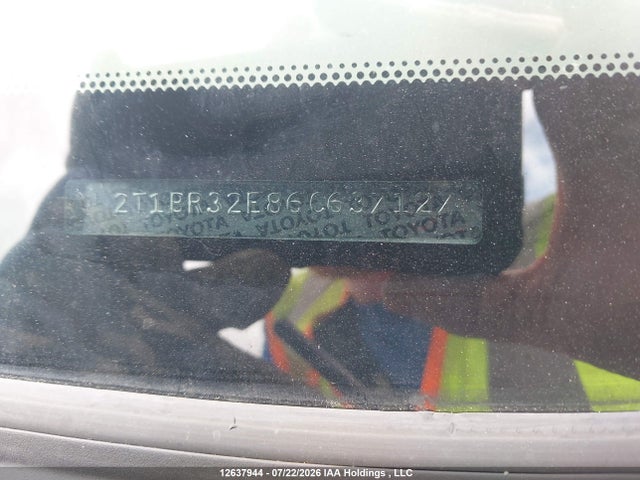 Aukcja sprzedaży 2006 Toyota Corolla Ce/le/sport, vin: 2T1BR32E86C637127, numer aukcji: 12637944