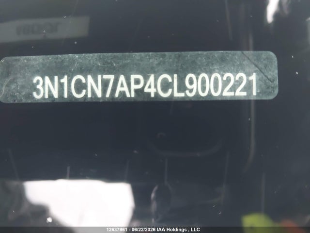 Продажа на аукционе авто 2012 Nissan Versa S/sv/sl, vin: 3N1CN7AP4CL900221, номер лота: 12637961