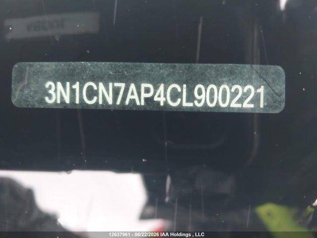 Продажа на аукционе авто 2012 Nissan Versa S/sv/sl, vin: 3N1CN7AP4CL900221, номер лота: 12637961