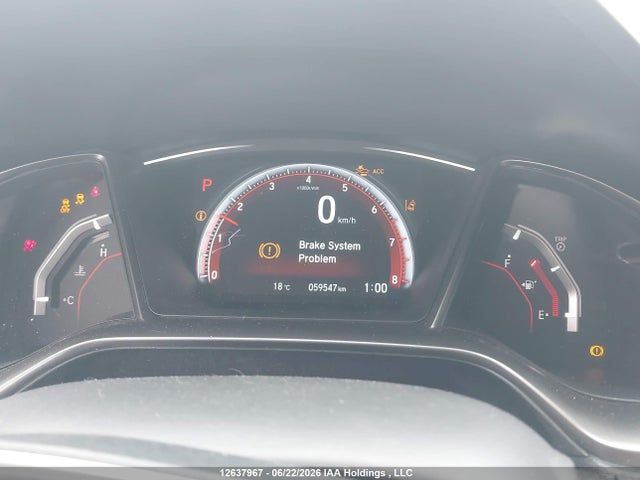 2018 Honda Civic Sport Touring მანქანა იყიდება აუქციონზე, vin: SHHFK7H91JU304262, აუქციონის ნომერი: 12637967