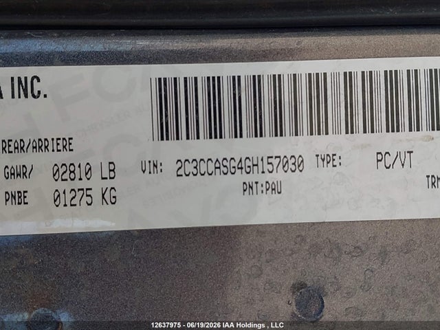 2C3CCASG4GH157030 Chrysler 300c Platinum