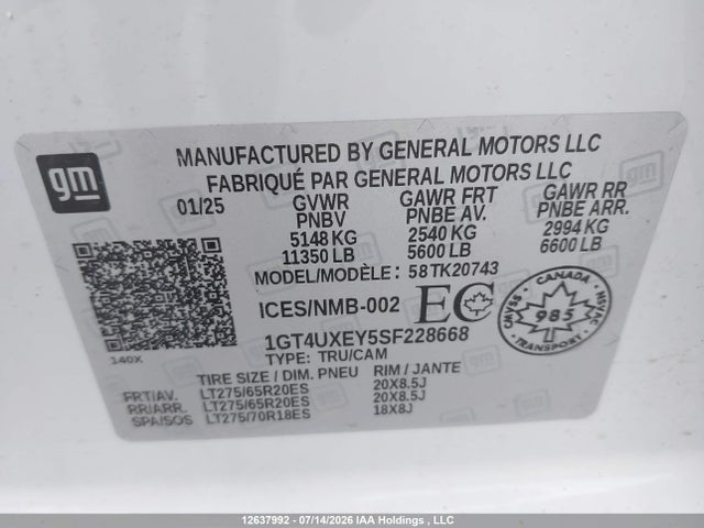 GMC SIERRA 2500HD 2025 1GT4UXEY5SF228668 Image 9