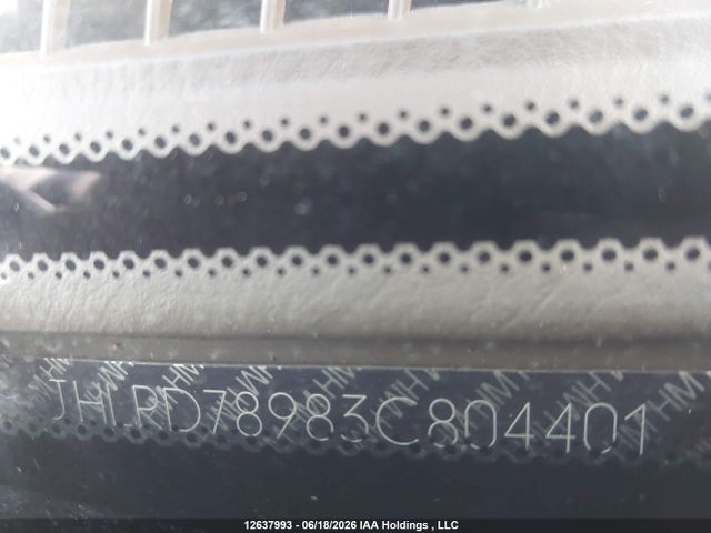 12637993 :رقم المزاد ، JHLRD78983C804401 vin ، 2003 Honda Cr-v Ex مزاد بيع