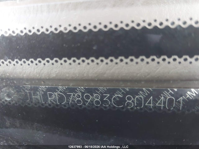 12637993 :رقم المزاد ، JHLRD78983C804401 vin ، 2003 Honda Cr-v Ex مزاد بيع