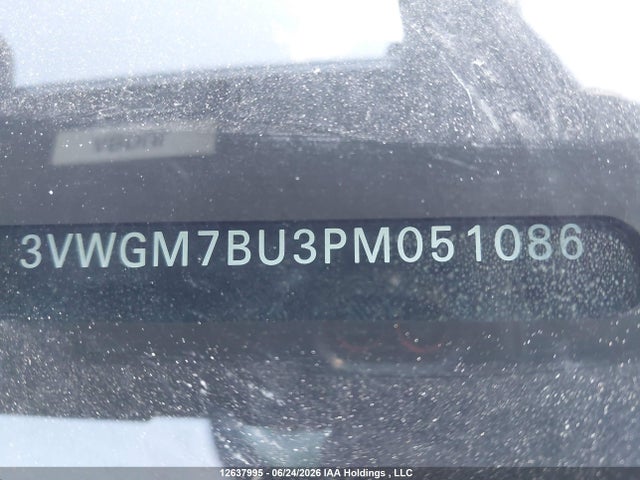 12637995 :رقم المزاد ، 3VWGM7BU3PM051086 vin ، 2023 Volkswagen Jetta Sel مزاد بيع