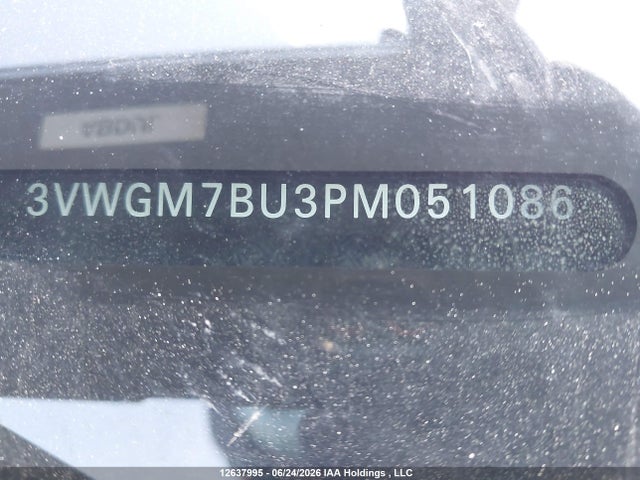 12637995 :رقم المزاد ، 3VWGM7BU3PM051086 vin ، 2023 Volkswagen Jetta Sel مزاد بيع
