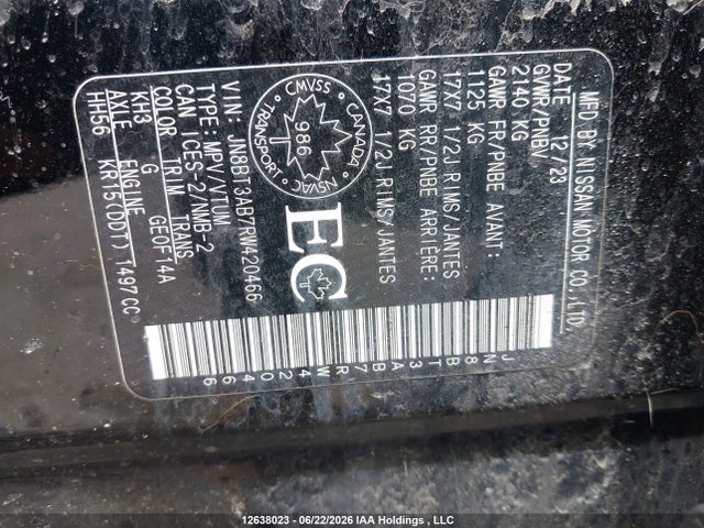 Nissan ROGUE S 2024 JN8BT3AB7RW420466 Image 9