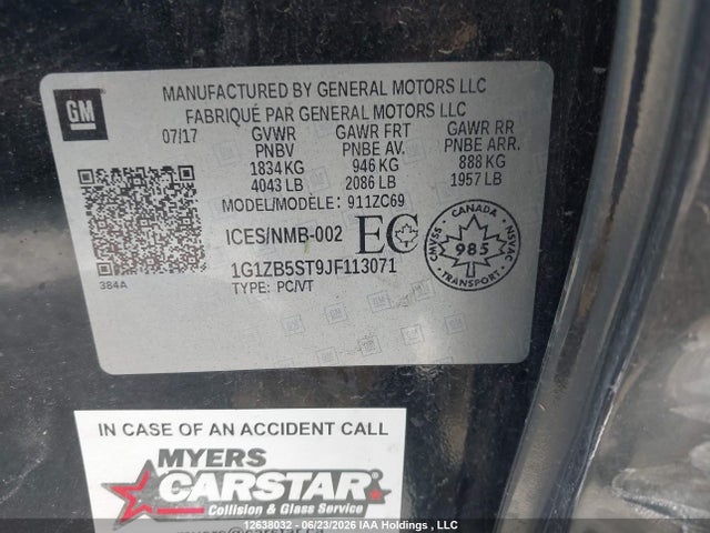 Chevrolet Malibu 2018 1G1ZB5ST9JF113071 Image 9