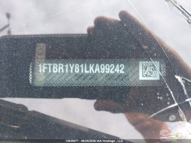 12638077 :رقم المزاد ، 1FTBR1Y81LKA99242 vin ، 2020 Ford Transit-250 Cargo مزاد بيع