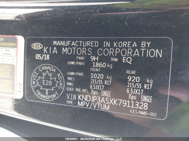 Aukcja sprzedaży 2019 Kia Soul Ex/ex Premium/ex Tech/ex+, vin: KNDJP3A5XK7911328, numer aukcji: 12638081
