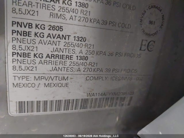 Audi Sq5 3.0t Progressiv 2021 WA114AFYXM2095103 Image 18