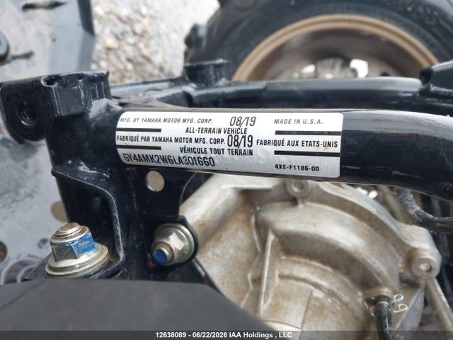 Yamaha Yfm700 G 2020 5Y4AMK2W6LA301660 Image 9